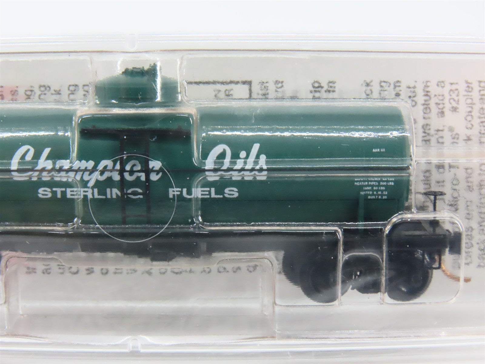N Scale Micro-Trains MTL 65490 Champion Oils - Sterling Fuels 39' Tank Car RTR