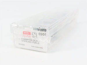 N Scale Micro-Trains MTL 65490 Champion Oils - Sterling Fuels 39' Tank Car RTR