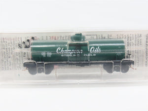 N Scale Micro-Trains MTL 65490 Champion Oils - Sterling Fuels 39' Tank Car RTR