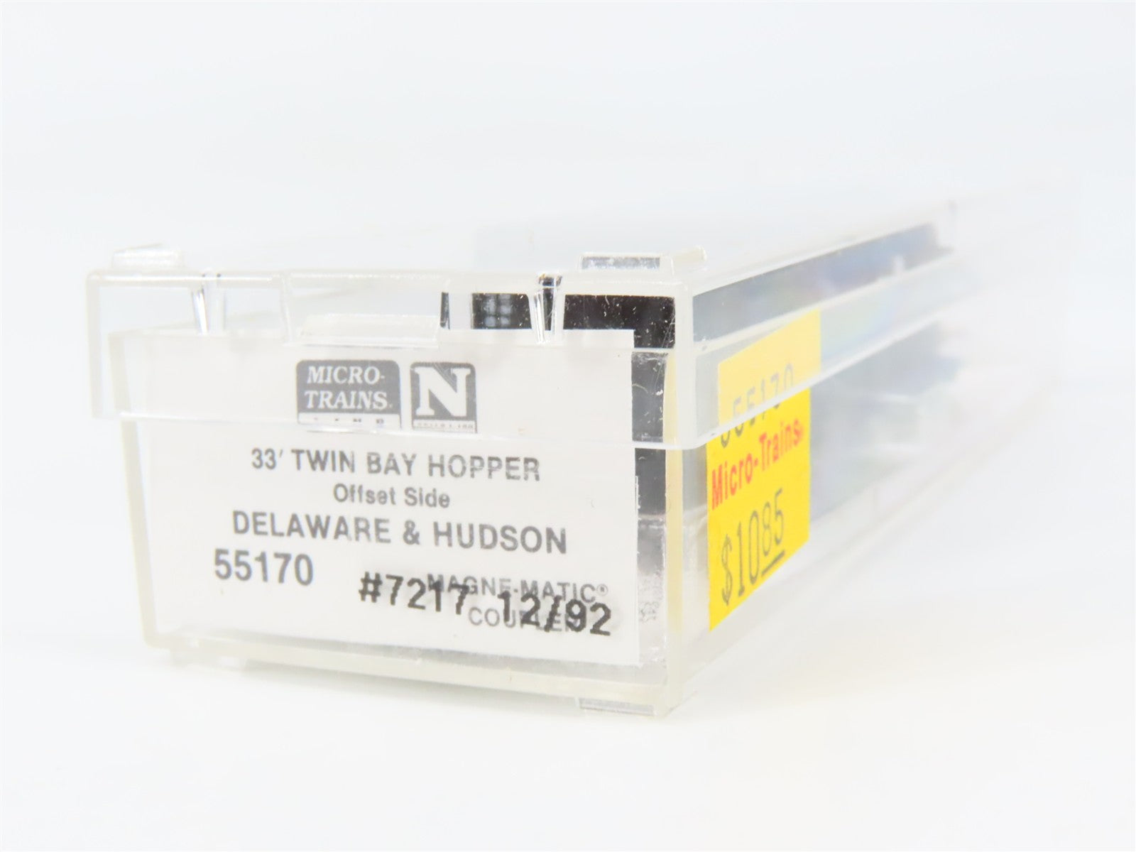 N Scale Micro-Trains MTL 55170 D&H Delaware & Hudson 33' 2-Bay Hopper 7217 RTR