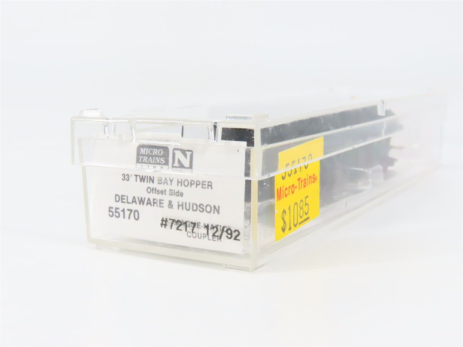 N Scale Micro-Trains MTL 55170 D&H Delaware & Hudson 33' 2-Bay Hopper 7217 RTR