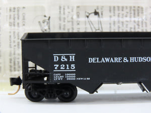 N Scale Micro-Trains MTL 55170 D&H Delaware & Hudson 33' 2-Bay Hopper 7215 RTR