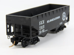 N Scale Micro-Trains MTL 55170 D&H Delaware & Hudson 33' 2-Bay Hopper 7215 RTR