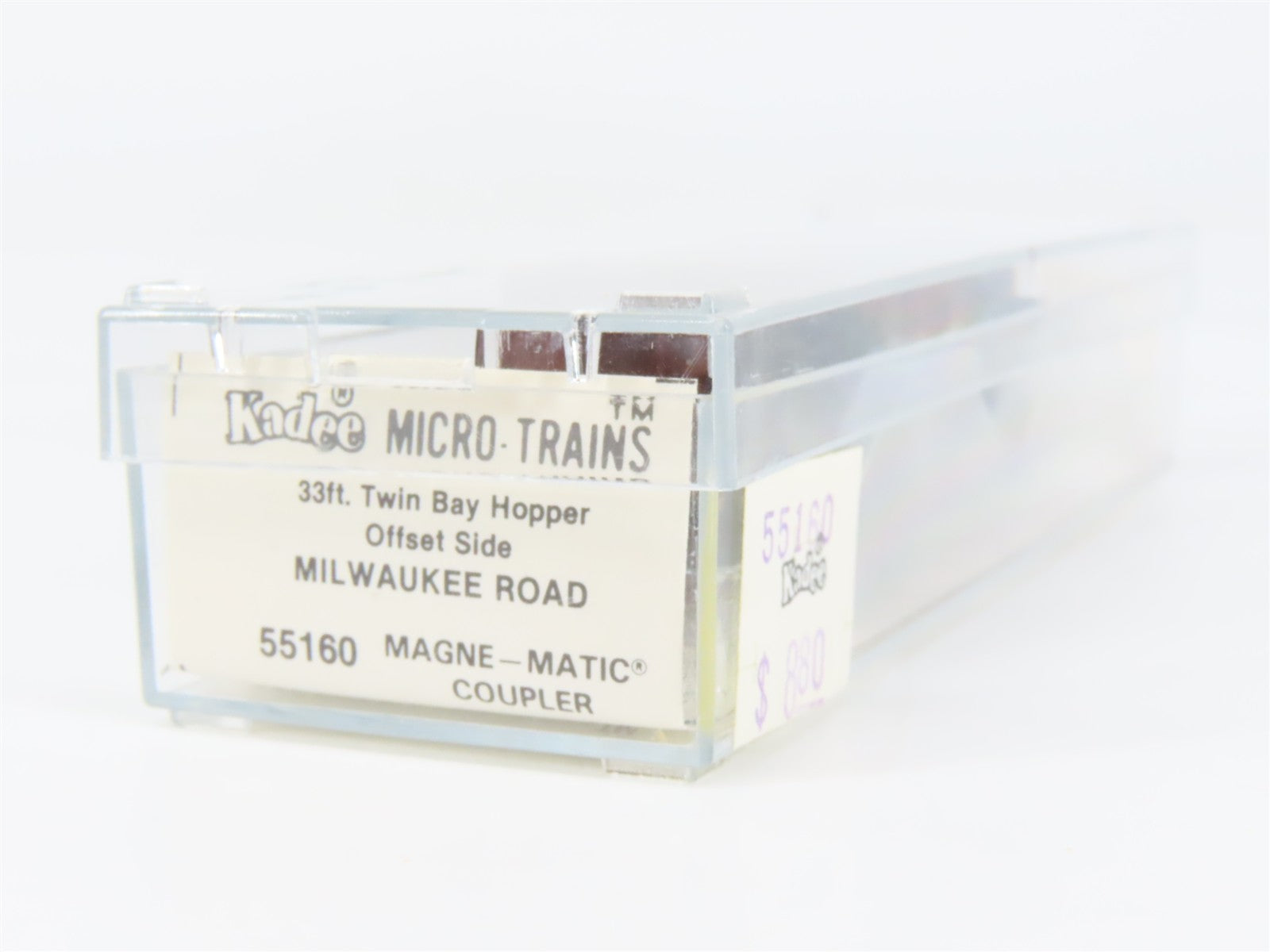 N Scale Micro-Trains MTL 55160 MILW Milwaukee Road 33' 2-Bay Hopper 96245 RTR
