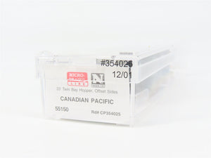 N Scale Micro-Trains MTL 55150 CP Canadian Pacific 33' 2-Bay Hopper 354025 RTR