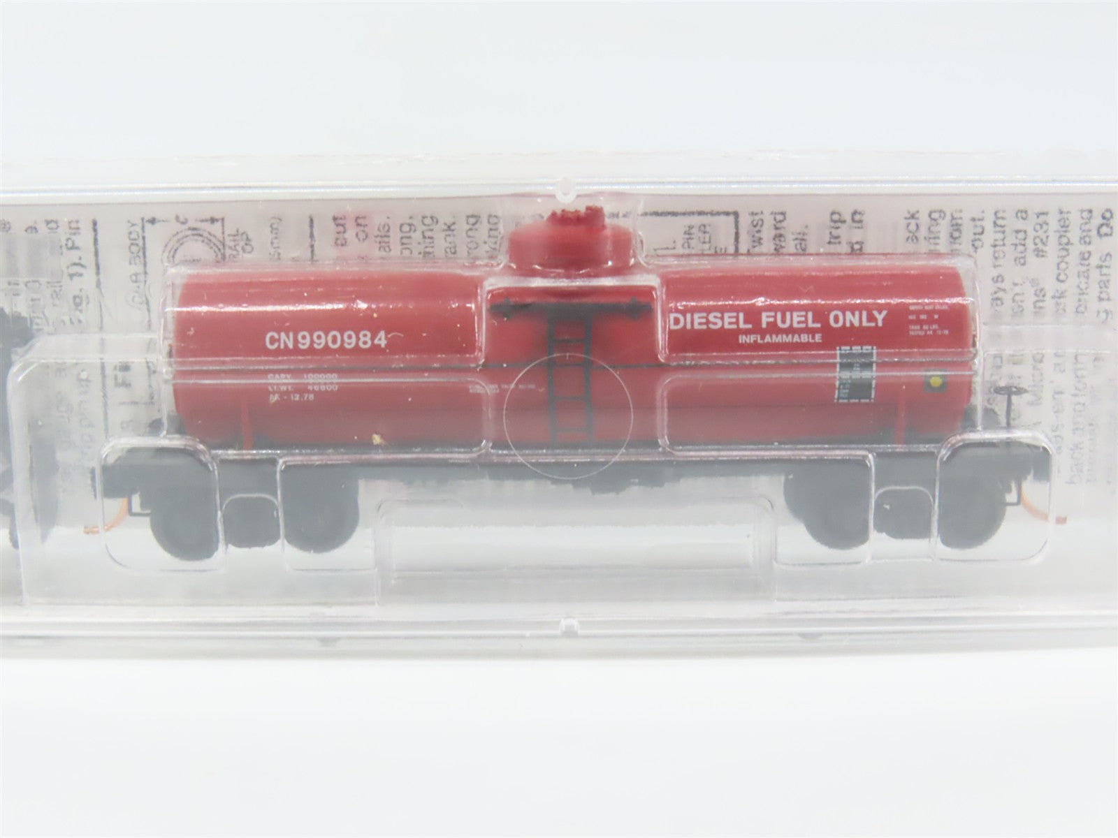 N Scale Micro-Trains MTL 65560 CN Canadian National 39' Tank Car 990984 RTR