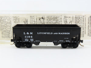 N Scale Micro-Trains MTL 55280 L&M Litchfield & Madison 33' 2-Bay Hopper RTR