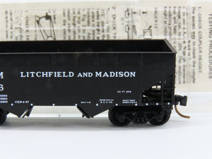 N Scale Micro-Trains MTL 55280 L&M Litchfield & Madison 33' 2-Bay Hopper RTR