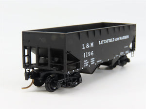 N Scale Micro-Trains MTL 55280 L&M Litchfield & Madison 33' 2-Bay Hopper RTR