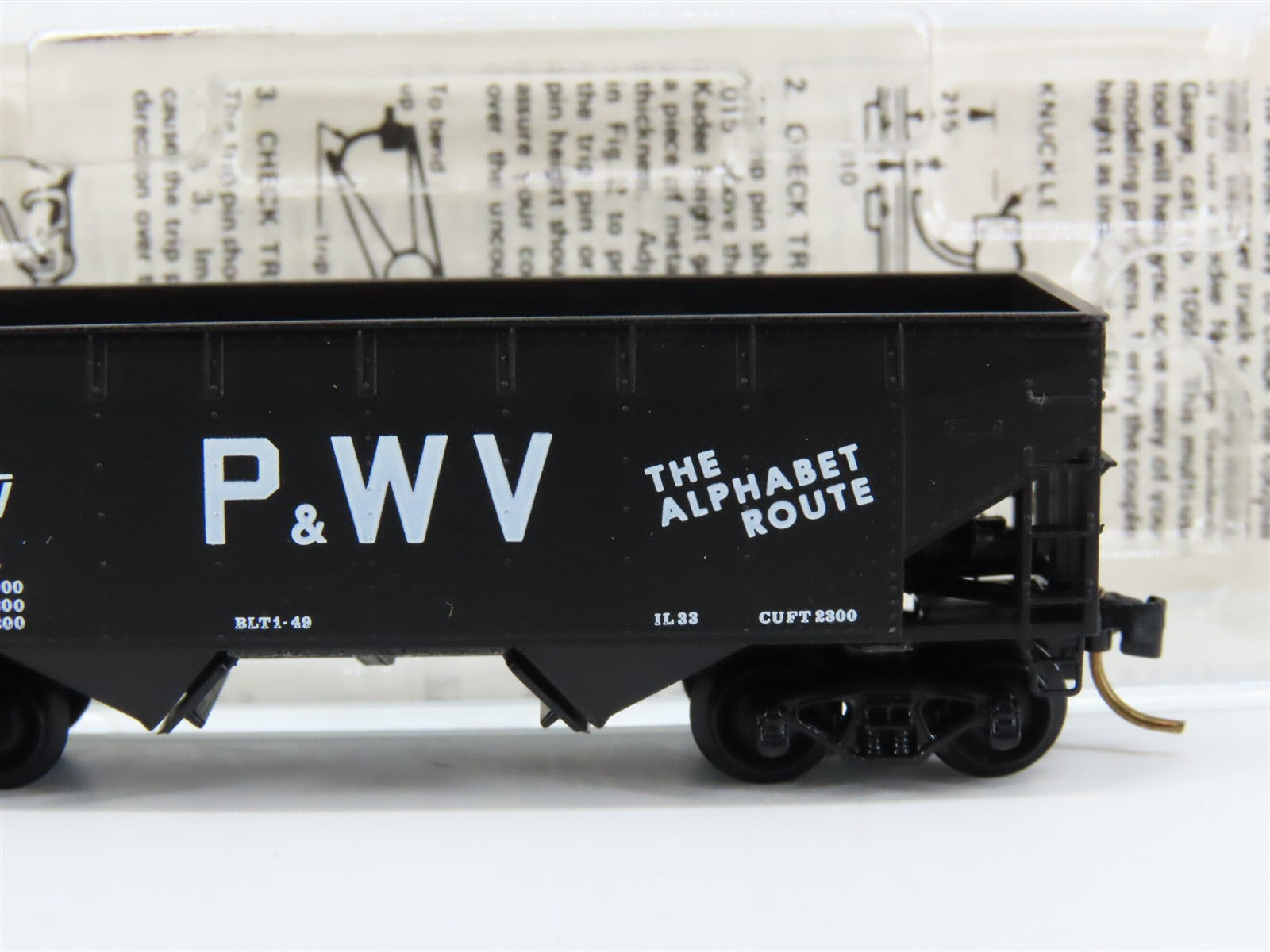 N Scale Micro-Trains MTL 55260 Pittsburgh & West Virginia 33' Hopper RTR