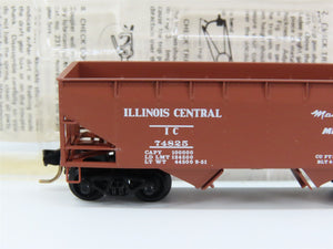 N Scale Micro-Trains MTL 55240 IC Illinois Central 33' 2-Bay Hopper 74825 RTR
