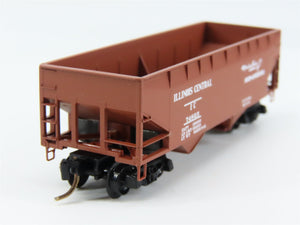 N Scale Micro-Trains MTL 55240 IC Illinois Central 33' 2-Bay Hopper 74825 RTR