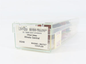 N Scale Micro-Trains MTL 55240 IC Illinois Central 33' 2-Bay Hopper 74825 RTR