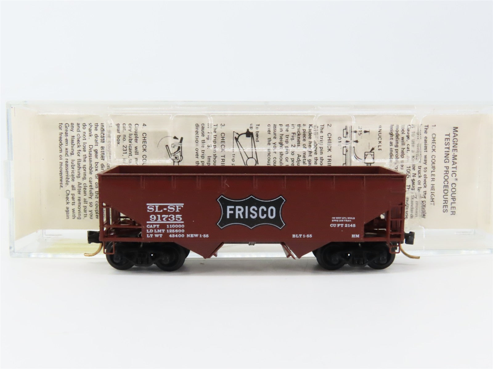 N Scale Micro-Trains MTL 55180 St. Louis-San Francisco 33' Hopper RTR
