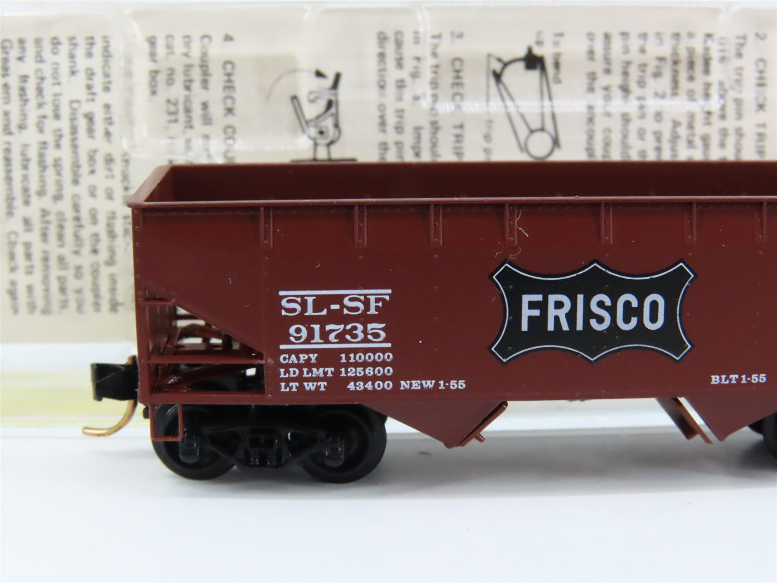 N Scale Micro-Trains MTL 55180 St. Louis-San Francisco 33' Hopper RTR