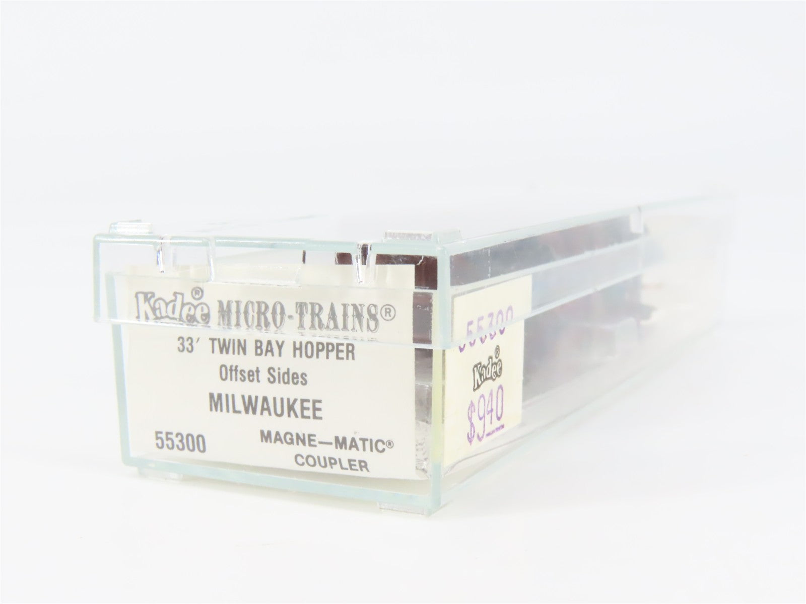 N Scale Micro-Trains MTL 55300 MILW Milwaukee Road 33' 2-Bay Hopper 94537 RTR