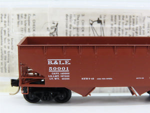 N Scale Micro-Trains MTL 55290 BLE Bessemer & Lake Erie 33' 2-Bay Hopper RTR
