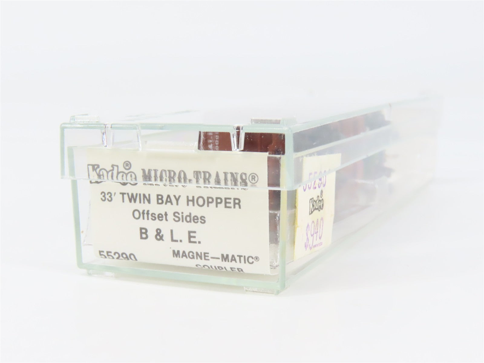 N Scale Micro-Trains MTL 55290 BLE Bessemer & Lake Erie 33' 2-Bay Hopper RTR