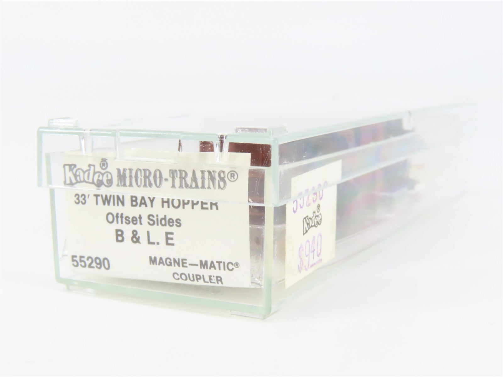 N Scale Micro-Trains MTL 55290 B&LE Bessemer & Lake Erie 33' 2-Bay Hopper RTR