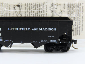 N Scale Micro-Trains MTL 55280 L&M Litchfield & Madison 33' 2-Bay Hopper RTR