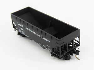 N Scale Micro-Trains MTL 55280 L&M Litchfield & Madison 33' 2-Bay Hopper RTR