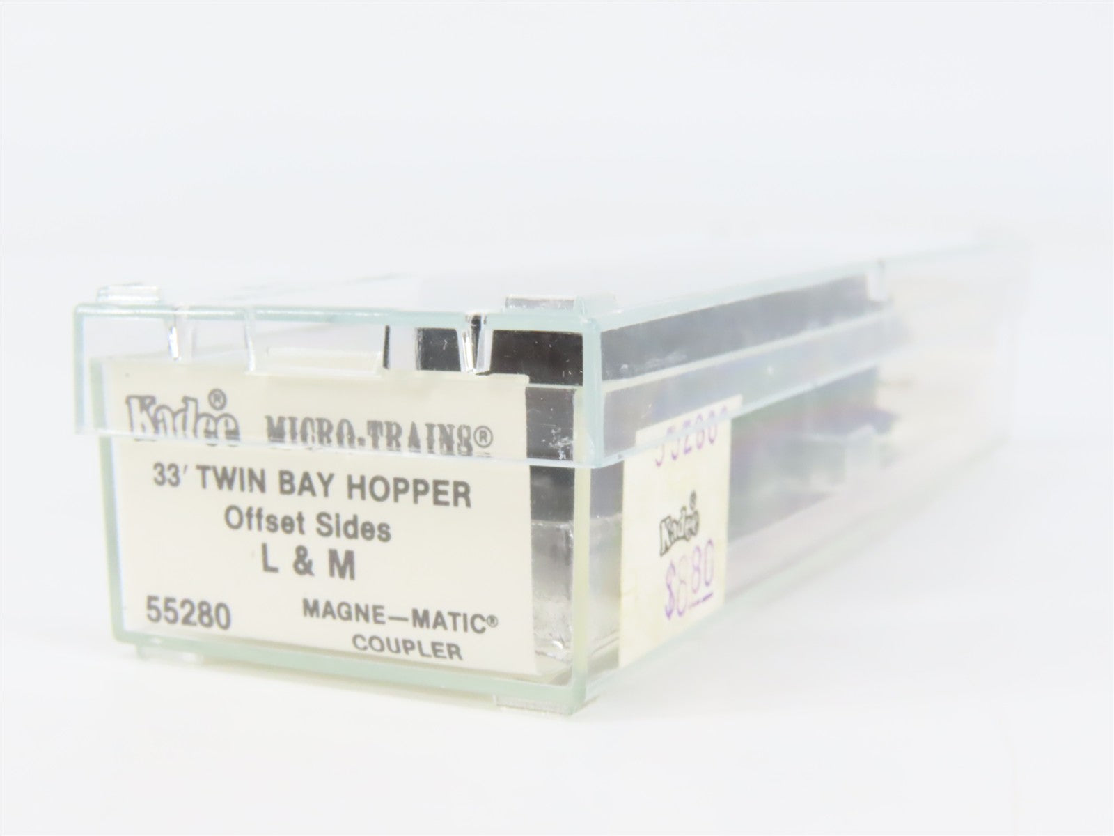 N Scale Micro-Trains MTL 55280 L&M Litchfield & Madison 33' 2-Bay Hopper RTR