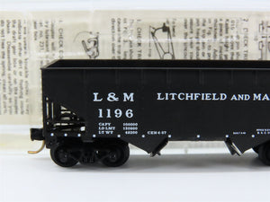 N Scale Micro-Trains MTL 55280 L&M Litchfield and Madison 33' 2-Bay Hopper RTR