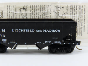 N Scale Micro-Trains MTL 55280 L&M Litchfield and Madison 33' 2-Bay Hopper RTR