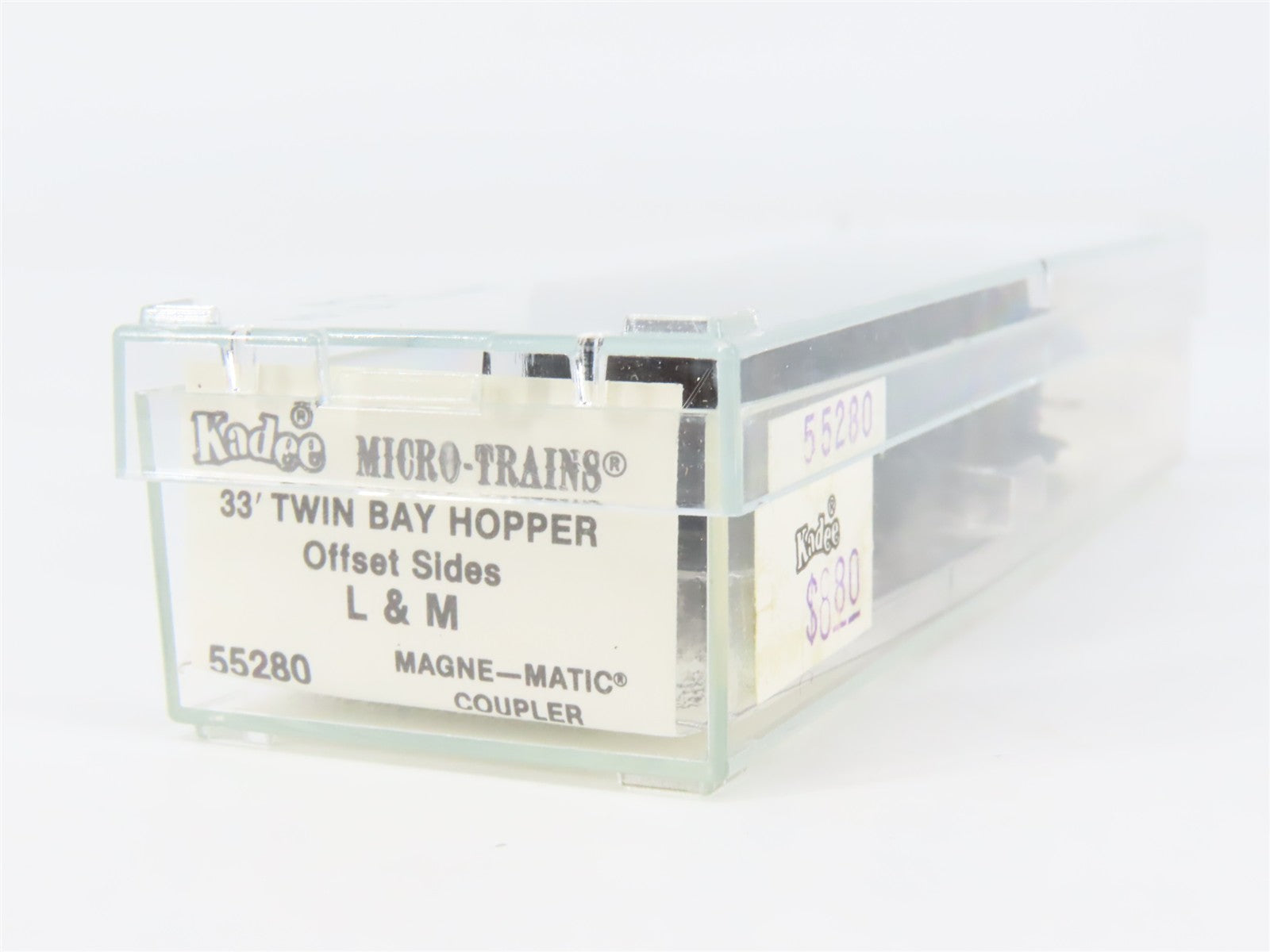 N Scale Micro-Trains MTL 55280 L&M Litchfield and Madison 33' 2-Bay Hopper RTR
