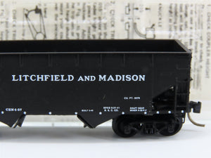 N Scale Micro-Trains MTL 55280 L & M Litchfield & Madison 33' 2-Bay Hopper RTR