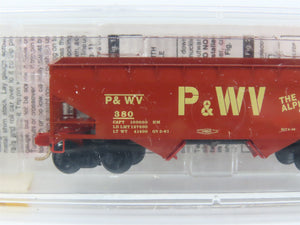 N Scale Micro-Trains MTL 55260 Pittsburgh & West Virginia 33' 2-Bay Hopper RTR