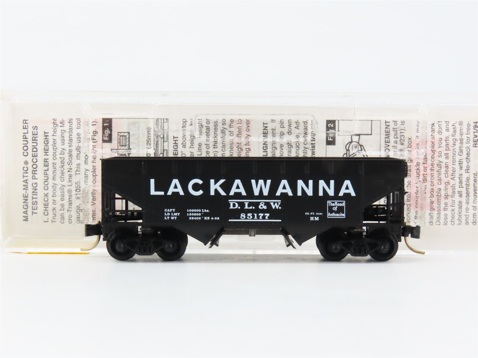 N Scale Micro-Trains MTL 55360 Delaware, Lackawanna & Western 33' Hopper RTR