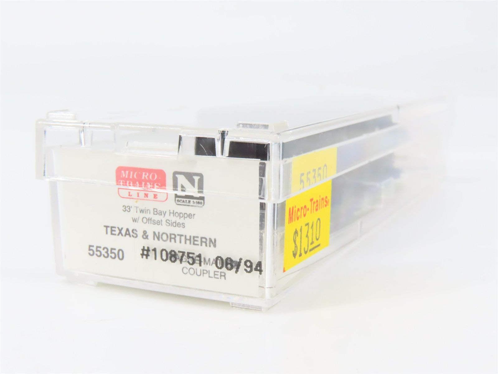 N Scale Micro-Trains MTL 55350 Texas & Northern 33' 2-Bay Hopper 108751 RTR