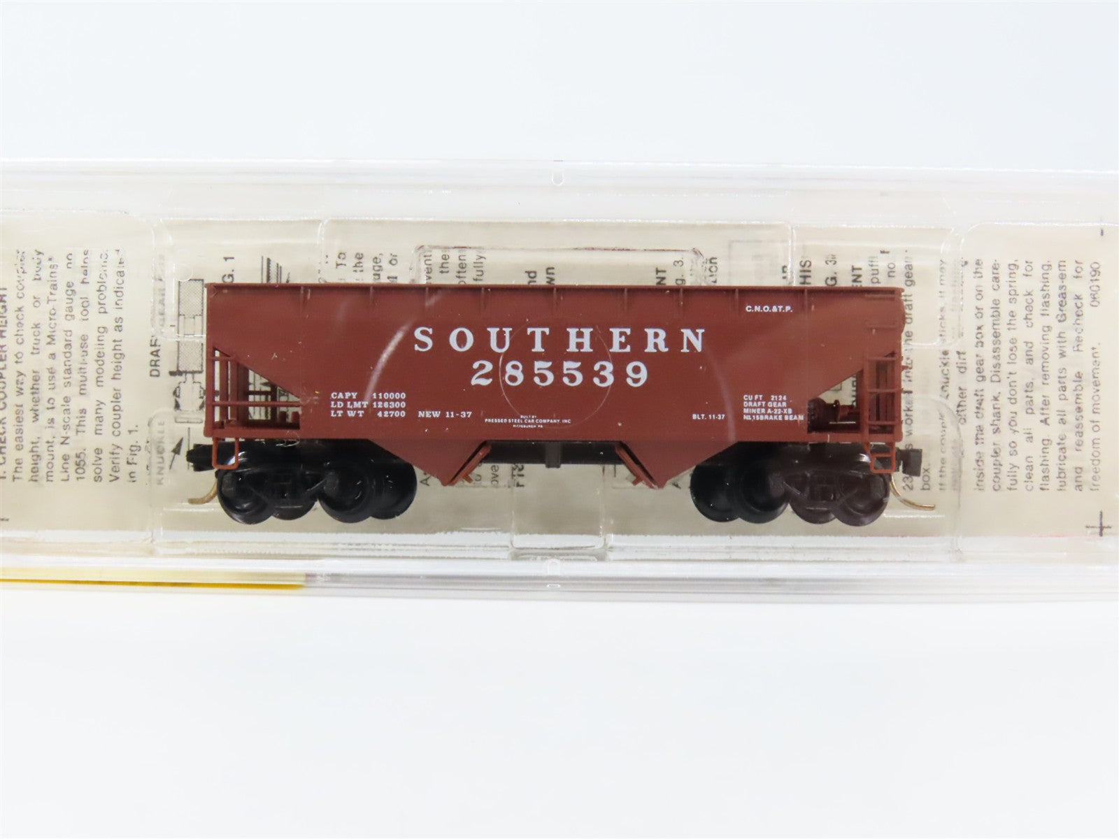 N Scale Micro-Trains MTL 55330 Southern 33' 2-Bay Hopper 285539 RTR