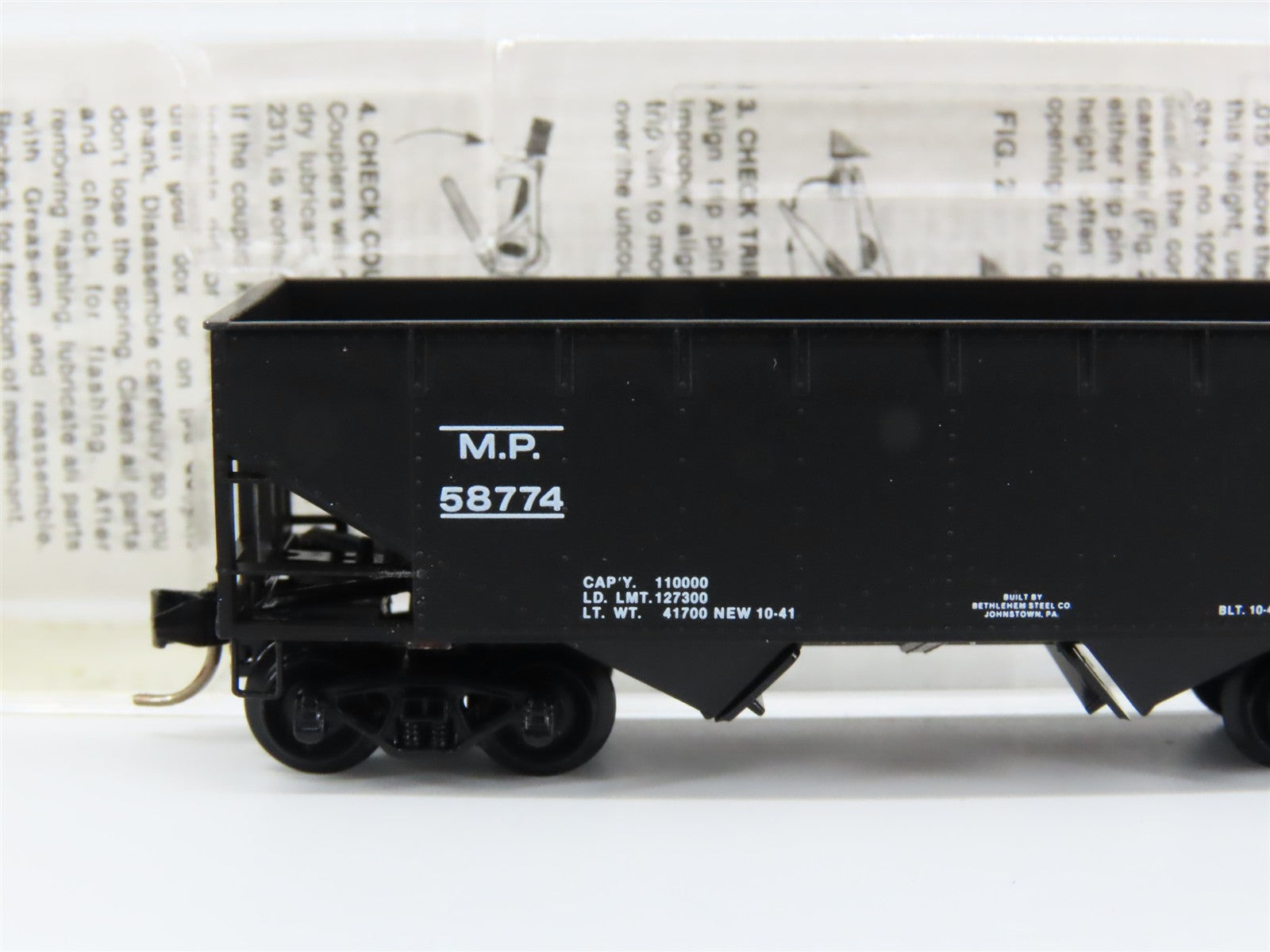 N Scale Micro-Trains MTL 55320 MP Missouri Pacific 33' 2-Bay Hopper 58774 RTR