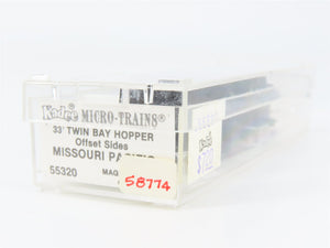 N Scale Micro-Trains MTL 55320 MP Missouri Pacific 33' 2-Bay Hopper 58774 RTR