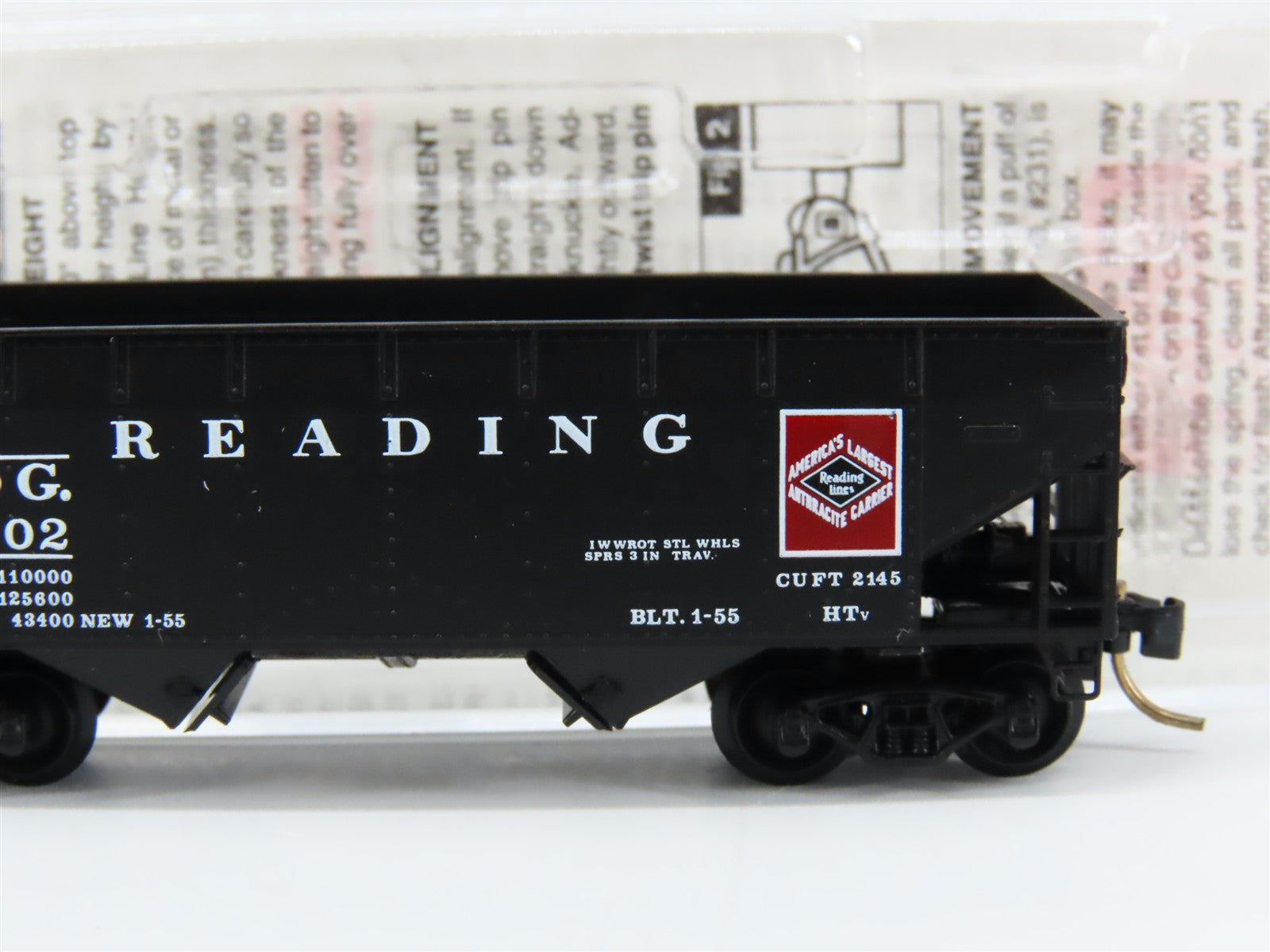 N Scale Micro-Trains MTL 55310 RDG Reading 33' 2-Bay Hopper 83002 RTR
