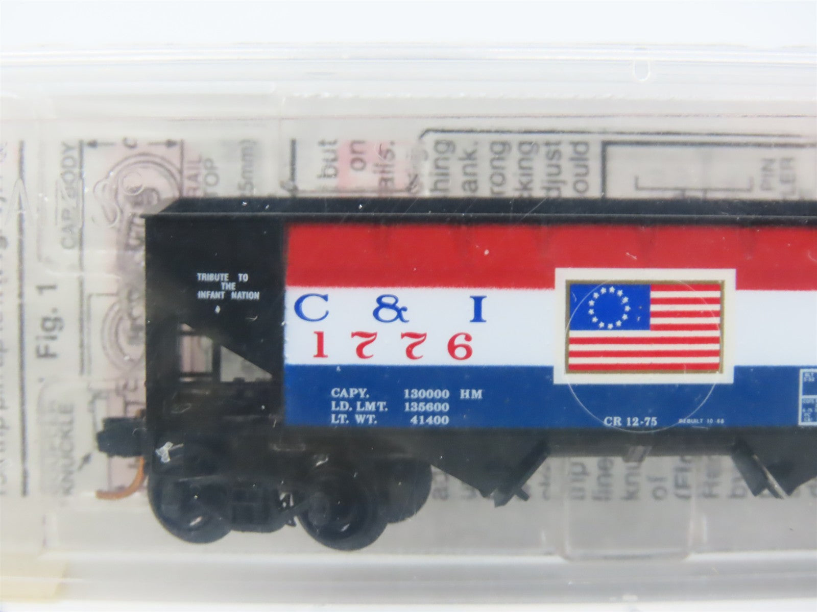 N Scale Micro-Trains MTL 55460 C&I Cambria & Indiana 33' 2-Bay Hopper 1776 RTR
