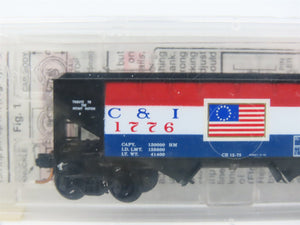 N Scale Micro-Trains MTL 55460 C&I Cambria & Indiana 33' 2-Bay Hopper 1776 RTR