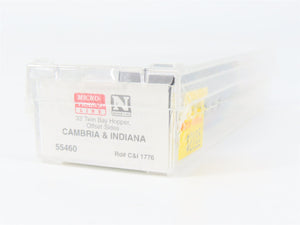 N Scale Micro-Trains MTL 55460 C&I Cambria & Indiana 33' 2-Bay Hopper 1776 RTR