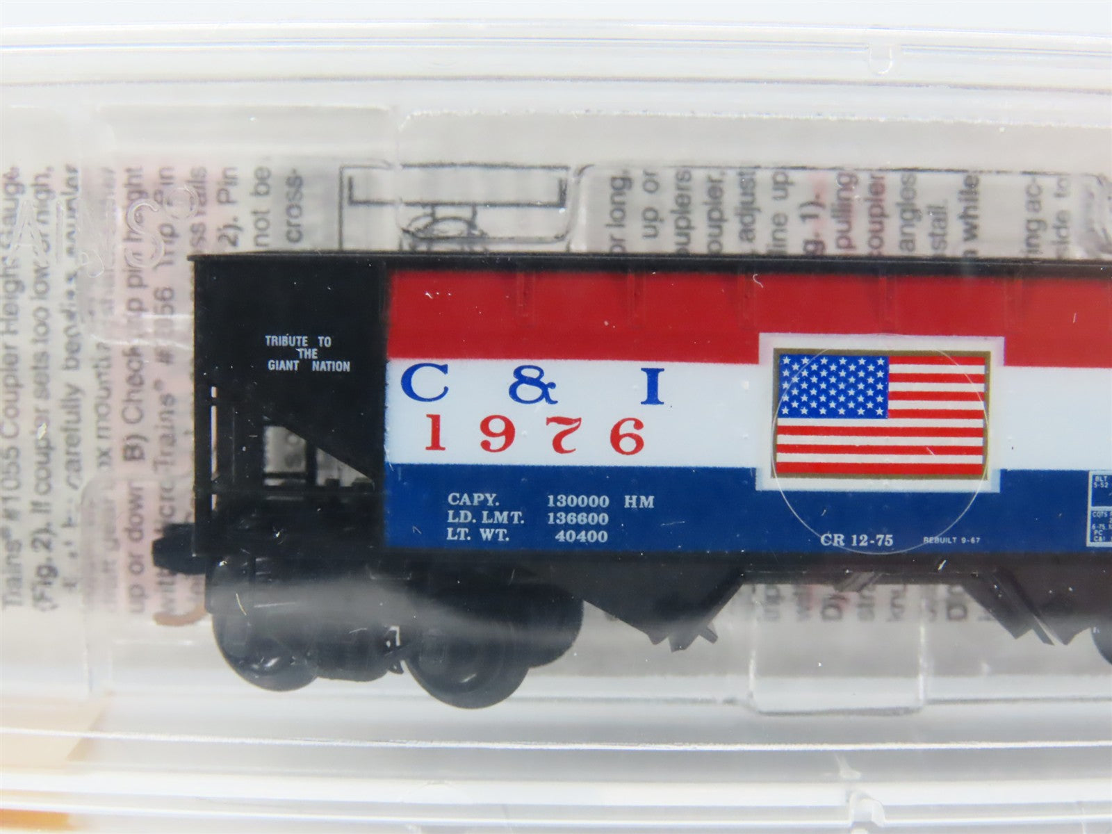 N Scale Micro-Trains MTL 55430 C&I Cambria & Indiana 33' 2-Bay Hopper 1976 RTR