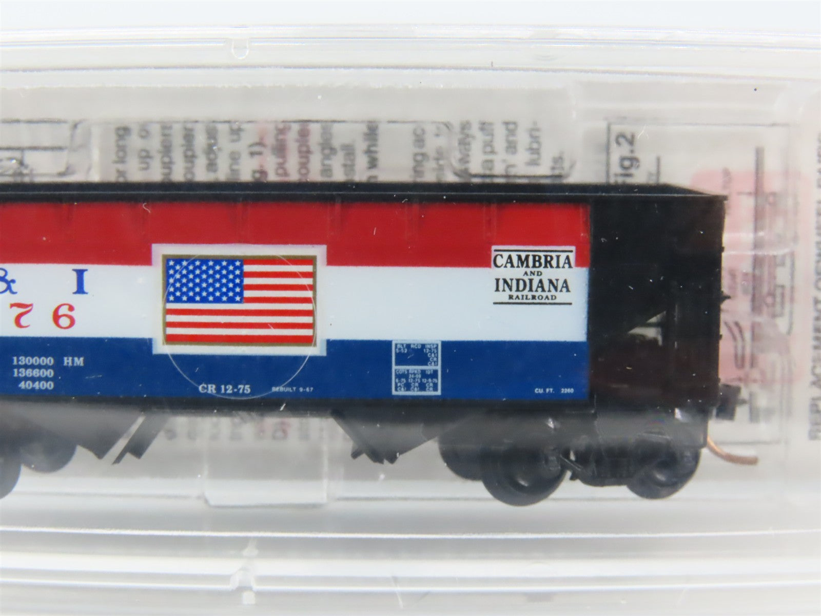 N Scale Micro-Trains MTL 55430 C&I Cambria & Indiana 33' 2-Bay Hopper 1976 RTR