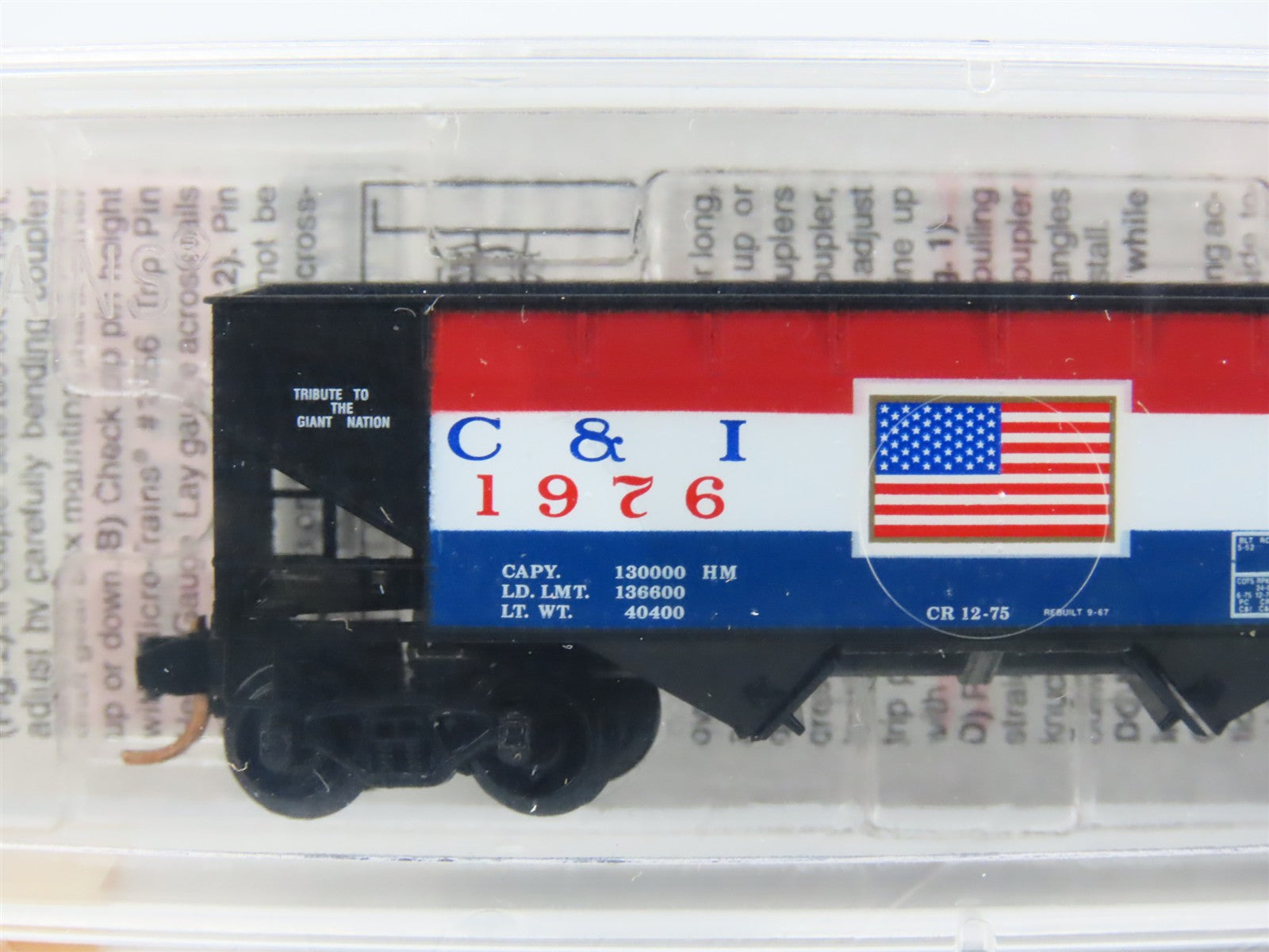 N Scale Micro-Trains MTL 55430 C&I Cambria & Indiana 33' 2-Bay Hopper 1976 RTR