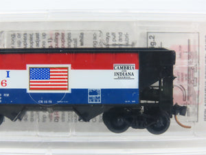 N Scale Micro-Trains MTL 55430 C&I Cambria & Indiana 33' 2-Bay Hopper 1976 RTR