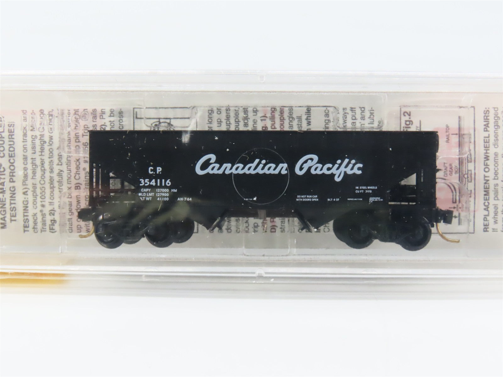 N Scale Micro-Trains MTL 55410 Canadian Pacific 33' 2-Bay Offset Side Hopper RTR