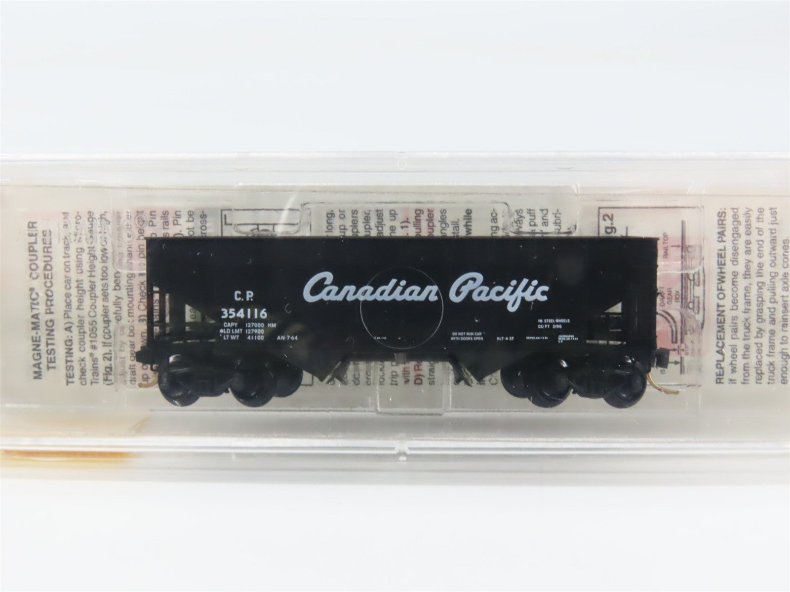 N Scale Micro-Trains MTL 55410 CP Canadian Pacific 33' 2-Bay Hopper 354116 RTR