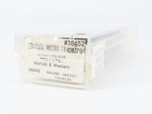 N Scale Micro-Trains MTL 56042 Norfolk & Western 33' 2-Bay Rib Side Hopper RTR