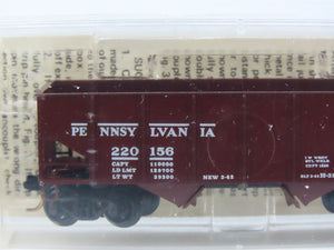 N Scale Micro-Trains MTL 56062 PRR Pennsylvania 33' 2-Bay Ribbed Twin Hopper RTR