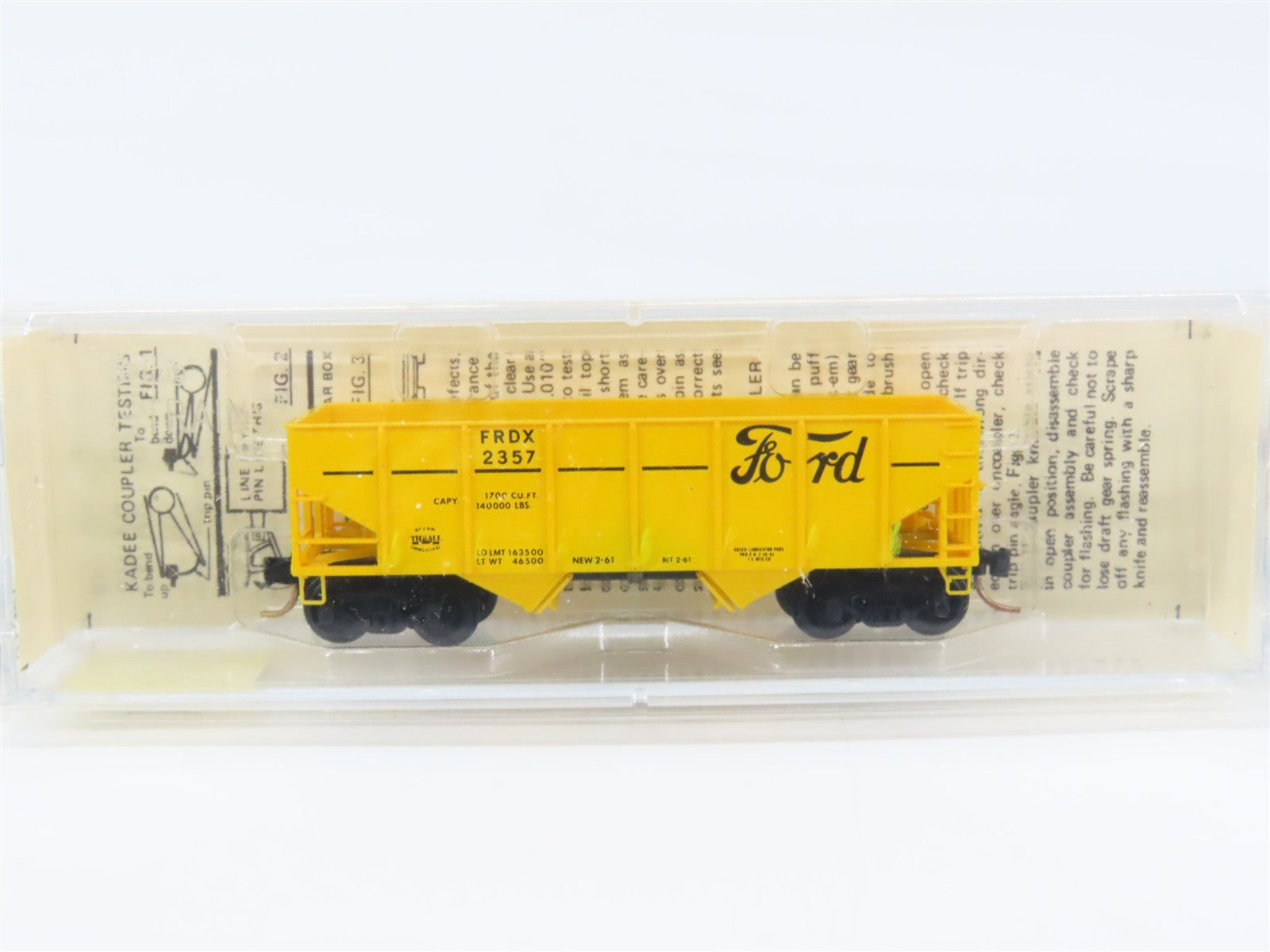 N Scale Micro-Trains MTL 56020 FRDX Ford 33' 2-Bay Hopper 2357 RTR
