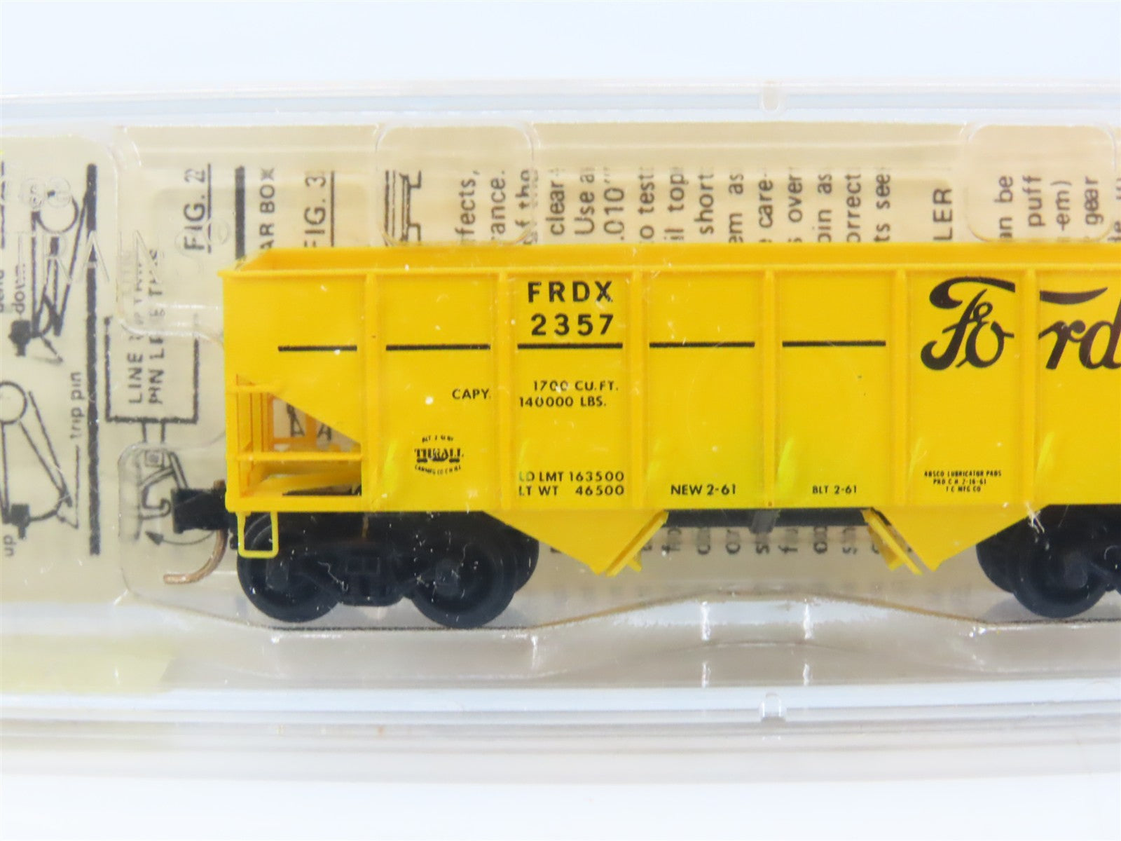 N Scale Micro-Trains MTL 56020 FRDX Ford 33' 2-Bay Hopper 2357 RTR